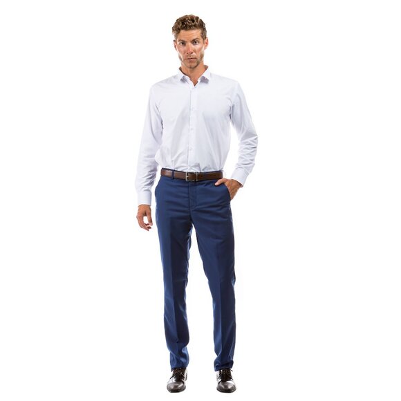 Azzuro Bold Mix 3-Pack of Men’s Dress Pants (Unhemmed/Open Bottom) - Picture 6 of 7
